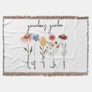 Benutzerdefinierte Oma-Garten-Personalisierte Gebu Decke