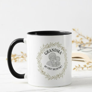 Benutzerdefinierte Oma "Meine erste Valentinstag"- Tasse