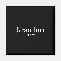 Benutzerdefinierte Oma Modern Schwarz und Weiß