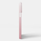 Benutzerdefinierte Ombre Light Peach Blush Pink Gr iPhone Hülle (Rechte Seite)