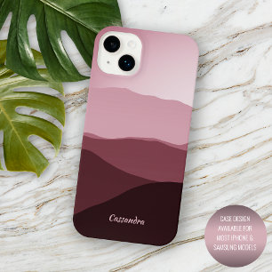 Benutzerdefinierte Ombre Mauve Taupe Hellrosa Abst iPhone 16 Pro Max Hülle