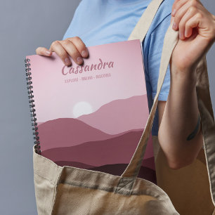 Benutzerdefinierte Ombre Mauve Taupe Hellrosa Abst Planer