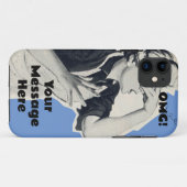 Benutzerdefinierte OMG-Nachricht antiker 50er iPho Case-Mate iPhone Hülle (Rückseite (Horizontal))