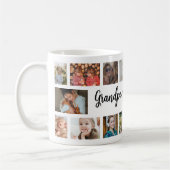Benutzerdefinierte Opa 18 Fotocollage Kaffeetasse (Links)
