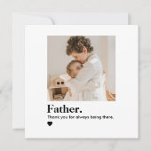 Benutzerdefinierte Opa-Fotokarte | Vatertag (Vorderseite)