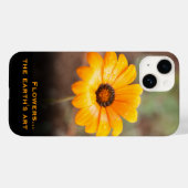 Benutzerdefinierte Orange Daisy Nah-Up Fotografie Case-Mate iPhone Hülle (Rückseite (Horizontal))