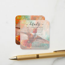 Benutzerdefinierte Orange Lebendige Kolibri-Hochze