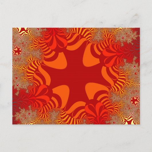 Benutzerdefinierte Orange Red Cross Postkarte (Vorderseite)