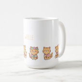 Benutzerdefinierte Orange Tabby Kaffeetasse (VorderseiteRechts)