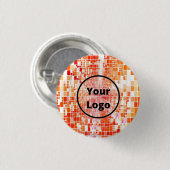 Benutzerdefinierte orangefarbene Blöcke mit Logo Button (Vorne & Hinten)