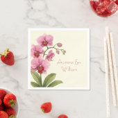 Benutzerdefinierte Orchideen-Blumen-Papier-Serviet Serviette (Beispiel)