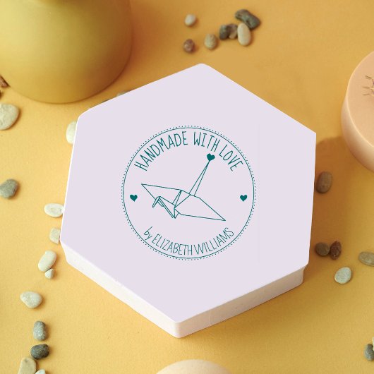 Benutzerdefinierte Origami-Handschrift mit Liebe Gummistempel