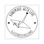 Benutzerdefinierte Origami-Handschrift mit Liebe Gummistempel (Prägung)