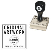 Benutzerdefinierte Original-Kunst Text-Logo Holz-K Gummistempel (Stempel)