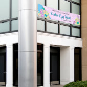 Benutzerdefinierte Ostereier-Jagd lila Banner (Äußeres Gebäude)