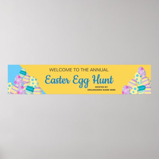 Benutzerdefinierte Ostereier-Jagd Poster (Vorne)