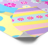 Benutzerdefinierte Ostereier-Jagd Poster (Ecke)