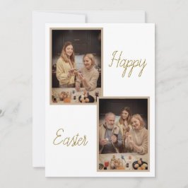 Benutzerdefinierte Ostergrußkarte - Foto und Text  Feiertagskarte