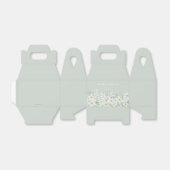 Benutzerdefinierte Ostermeldung Weiße Flora-Grenze Geschenkschachtel (Ungefaltet)