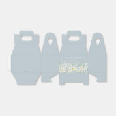 Benutzerdefinierte Ostermeldung Weiße Flora-Grenze Geschenkschachtel (Ungefaltet)