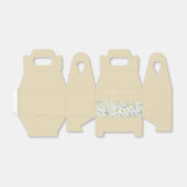 Benutzerdefinierte Ostermeldung Weiße Flora-Grenze Geschenkschachtel (Ungefaltet)