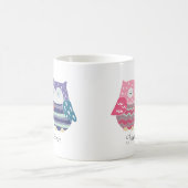 Benutzerdefinierte Paarbezeichnungen Owl Coupel Pe Kaffeetasse (Mittel)