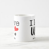 Benutzerdefinierte Paare I Liebe uns Tasse (Mittel)