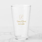 Benutzerdefinierte Paare Name Keepake 50. Jahresta Glas (Vorderseite)