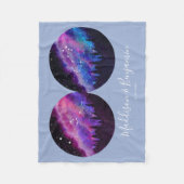 Benutzerdefinierte Paare Zodiac gibt jedes Horosko Fleecedecke (Vorderseite)