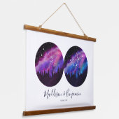 Benutzerdefinierte Paare Zodiac gibt jedes Horosko Wandteppich Mit Holzrahmen (Gewinkelt)