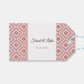 Benutzerdefinierte palästinensische Tatreez Print Geschenkanhänger (Vorderseite (Horizontal))