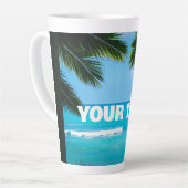 Benutzerdefinierte Palmen am Strand Milchtasse (Linke Ecke)