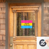 Benutzerdefinierte Pansexual Flag Pride Month Fens Fensteraufkleber (Haustür)