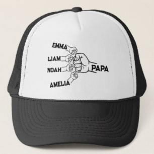 Benutzerdefinierte Papa-Fist-Bump-Trucker-Mütze mi Truckerkappe