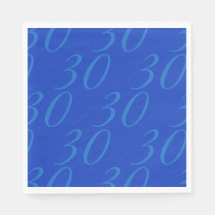 Benutzerdefinierte Papier-Servietten - königsblau, Serviette