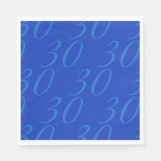 Benutzerdefinierte Papier-Servietten - königsblau, Serviette (Vorderseite)