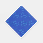 Benutzerdefinierte Papier-Servietten - königsblau, Serviette (Ecke)