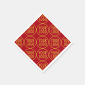 Benutzerdefinierte PapierNapkins mit Firmenlogo au Serviette (Ecke)