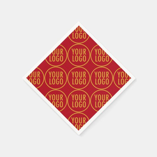 Benutzerdefinierte PapierNapkins mit Firmenlogo au Serviette (Ecke)