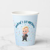 Benutzerdefinierte Papiertasse für den Geburtstag Pappbecher (Rückseite)