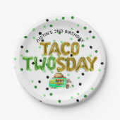 Benutzerdefinierte Pappteller | Taco TWOsday (Vorderseite)