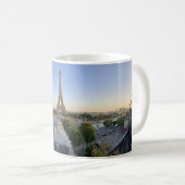 Benutzerdefinierte Pariser Panorama-Skyline mit Ei Kaffeetasse (VorderseiteRechts)