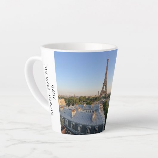 Benutzerdefinierte Pariser Panoramasicht Eiffeltur Milchtasse (Linke Ecke)