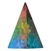 Benutzerdefinierte Party-Farbige Herzgeräusche Tre Partyhütchen (Rückseite)