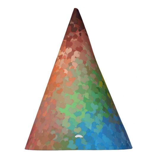 Benutzerdefinierte Party-Farbige Herzgeräusche Tre Partyhütchen (Rechts)