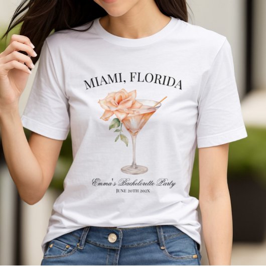 Benutzerdefinierte Party-Position Blush Cocktail T-Shirt
