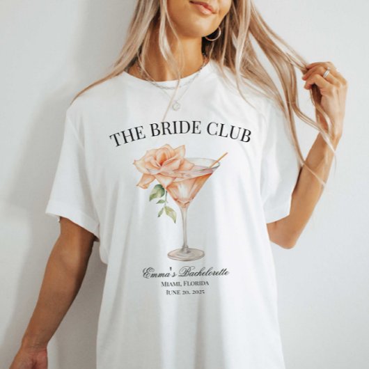 Benutzerdefinierte Party-Position Blush Cocktail T-Shirt