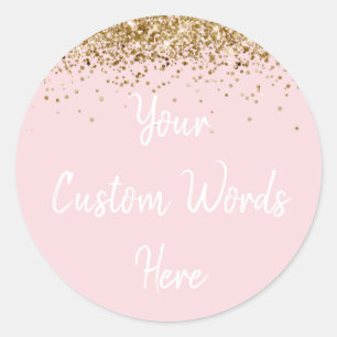 Benutzerdefinierte Partygeschenke Geburtstag Erröt Runder Aufkleber