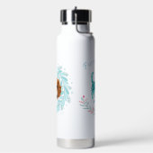Benutzerdefinierte Pastellblaue Cavalier-Silhouett Trinkflasche (Links)