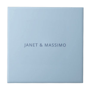 Benutzerdefinierte pastellblaue personalisierte mi fliese